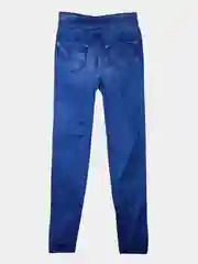 Синий леггинсы с джинсовым рисунком тонкие