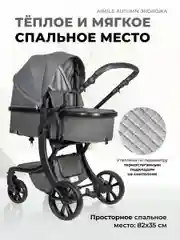 Тёмно-серый коляска для новорожденных, трансформер 2 в 1, Aimile Original Autumn
