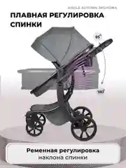 Тёмно-серый коляска для новорожденных, трансформер 2 в 1, Aimile Original Autumn