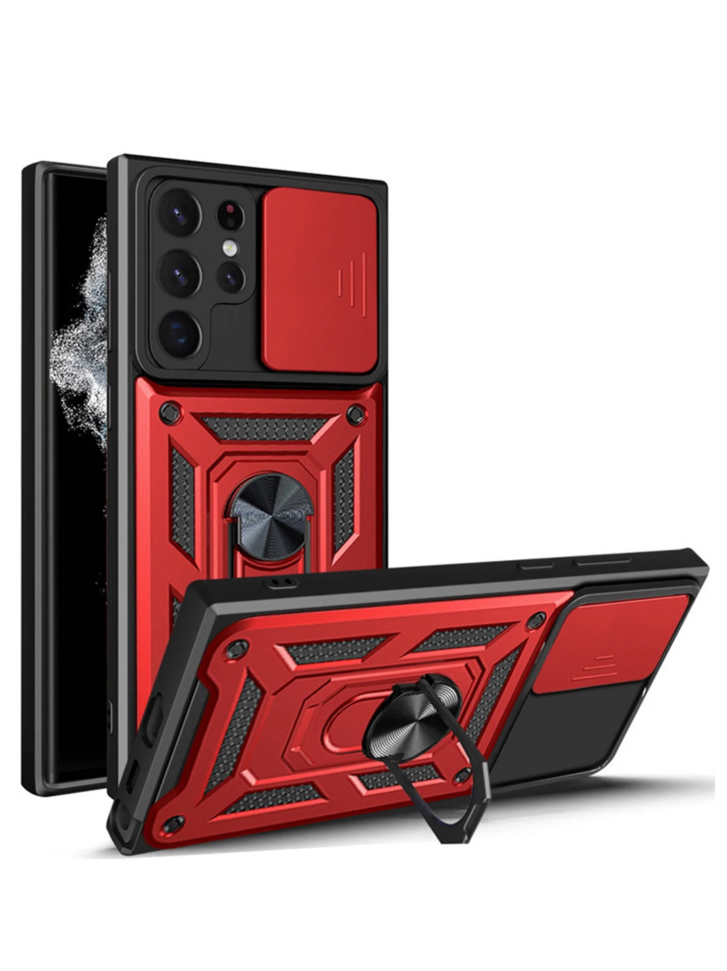 Серебряный чехол противоударный armors для Samsung S22 Ultra / Самсунг S22 Ультра с защитой камеры