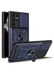 Серебряный чехол противоударный armors для Samsung S22 Ultra / Самсунг S22 Ультра с защитой камеры