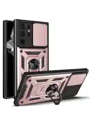 Серебряный чехол противоударный armors для Samsung S22 Ultra / Самсунг S22 Ультра с защитой камеры