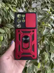 Красный чехол противоударный armors для Samsung S22 Ultra / Самсунг S22 Ультра с защитой камеры
