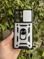 Розовый чехол противоударный armors для Samsung S22 Ultra / Самсунг S22 Ультра с защитой камеры