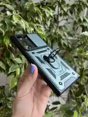 Зеленый чехол противоударный armors для Samsung S22 Ultra / Самсунг S22 Ультра с защитой камеры