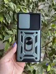 Зеленый чехол противоударный armors для Samsung S22 Ultra / Самсунг S22 Ультра с защитой камеры
