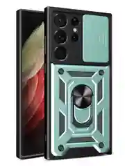 Золотой чехол противоударный armors для Samsung S23 Ultra / Самсунг S23 Ультра с защитой камеры