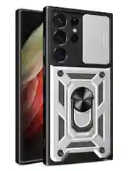 Золотой чехол противоударный armors для Samsung S23 Ultra / Самсунг S23 Ультра с защитой камеры