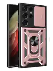 Золотой чехол противоударный armors для Samsung S23 Ultra / Самсунг S23 Ультра с защитой камеры
