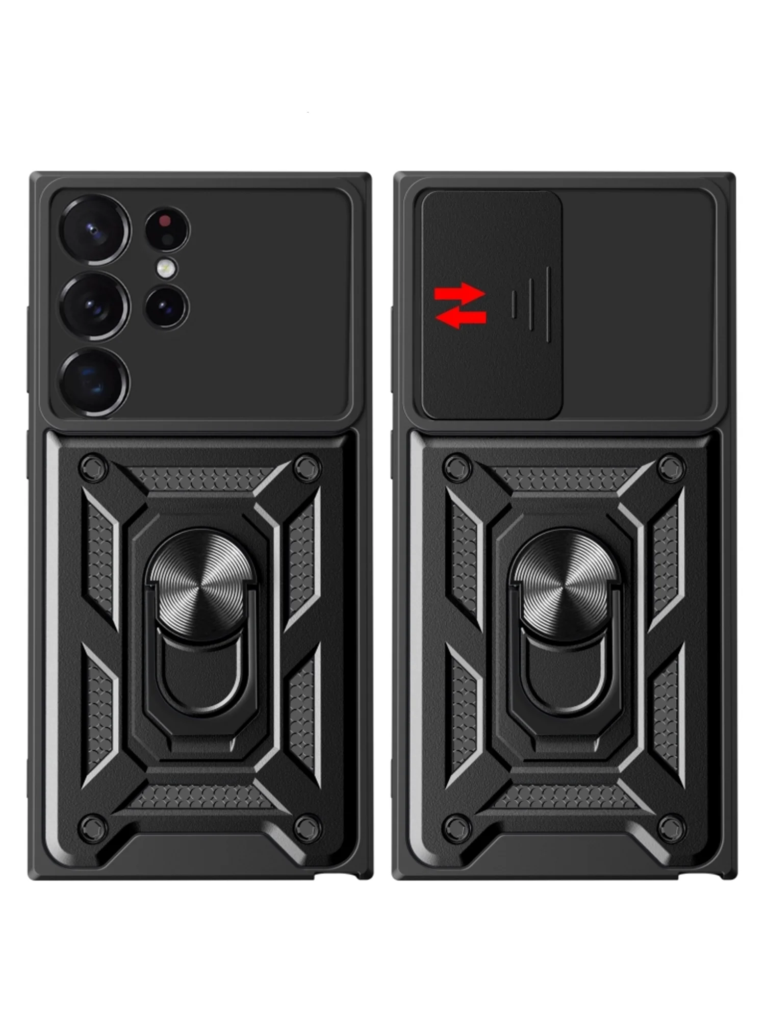 Золотой чехол противоударный armors для Samsung S23 Ultra / Самсунг S23 Ультра с защитой камеры