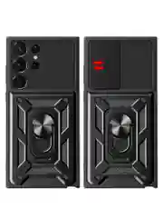 Золотой чехол противоударный armors для Samsung S23 Ultra / Самсунг S23 Ультра с защитой камеры