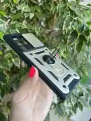 Зеленый чехол противоударный armors для Samsung S23 Ultra / Самсунг S23 Ультра с защитой камеры