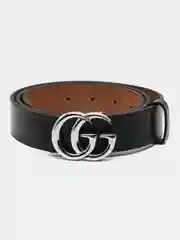 Серебряный ремень женский GG экокожа