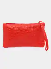 Красный женский кошелек, косметичка