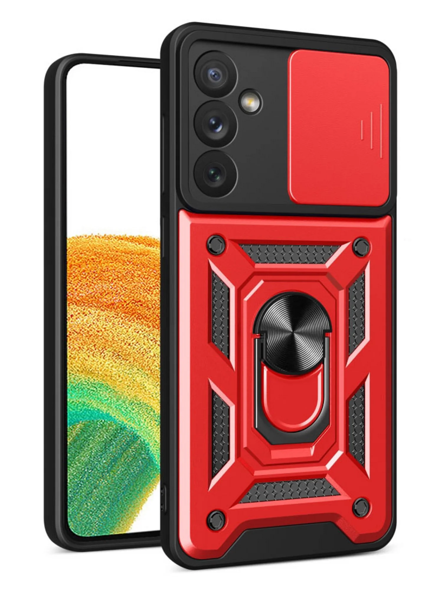 Серебряный чехол противоударный armors для Samsung A34 5G / Самсунг А34 5G с защитой камеры