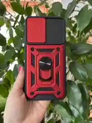 Красный чехол противоударный armors для Samsung A34 5G / Самсунг А34 5G с защитой камеры