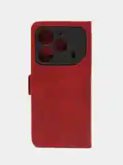 Красный чехол-книжка для Tecno POVA 6 / Pova 6 Pro 5G (Техно Пова 6 Про) с боковым магнитом