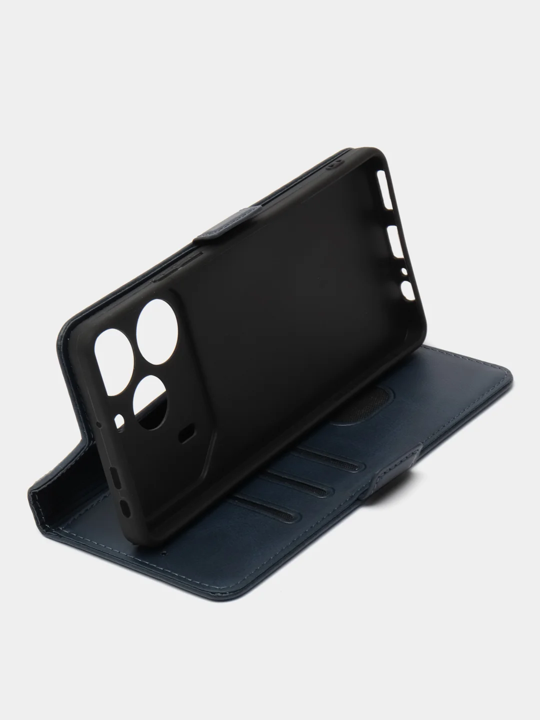 Синий чехол-книжка для Tecno POVA 6 / Pova 6 Pro 5G (Техно Пова 6 Про) с боковым магнитом