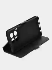 Черный чехол-книжка для Tecno CAMON 30 (Техно Камон 30) с боковым магнитом