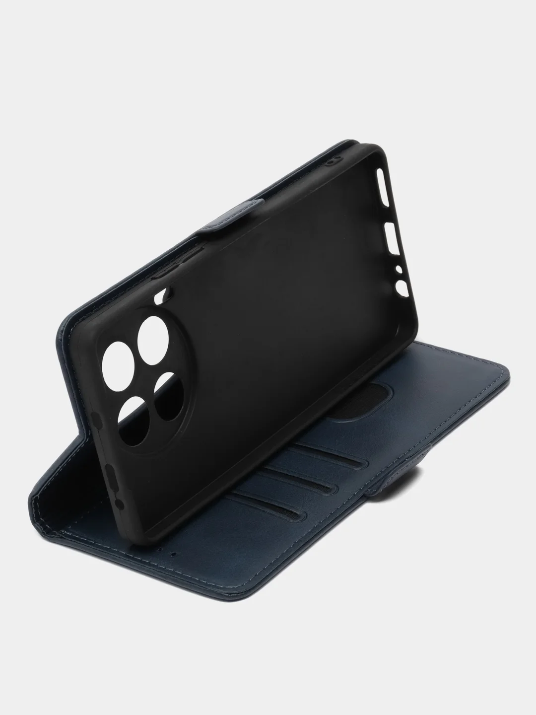 Синий чехол-книжка для Tecno CAMON 30 (Техно Камон 30) с боковым магнитом