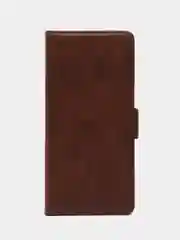 Коричневый чехол-книжка для Infinix Note 40 4G (Инфиникс Нот 40 4 Джи) с боковым магнитом