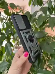 Зеленый чехол противоударный armors для Samsung A34 5G / Самсунг А34 5G с защитой камеры