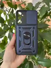 Темно-синий чехол противоударный armors для Samsung A34 5G / Самсунг А34 5G с защитой камеры