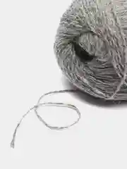 Серый пряжа Норка Синяя Этикетка
