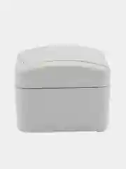 Розетка одноместная KRANZ Mini OG IP54, керамика, с заземлением, открытой установки, белая
