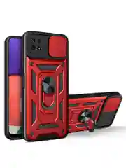 Серебряный чехол противоударный armors для Samsung A22S 5G / Самсунг А22S 5G с защитой камеры