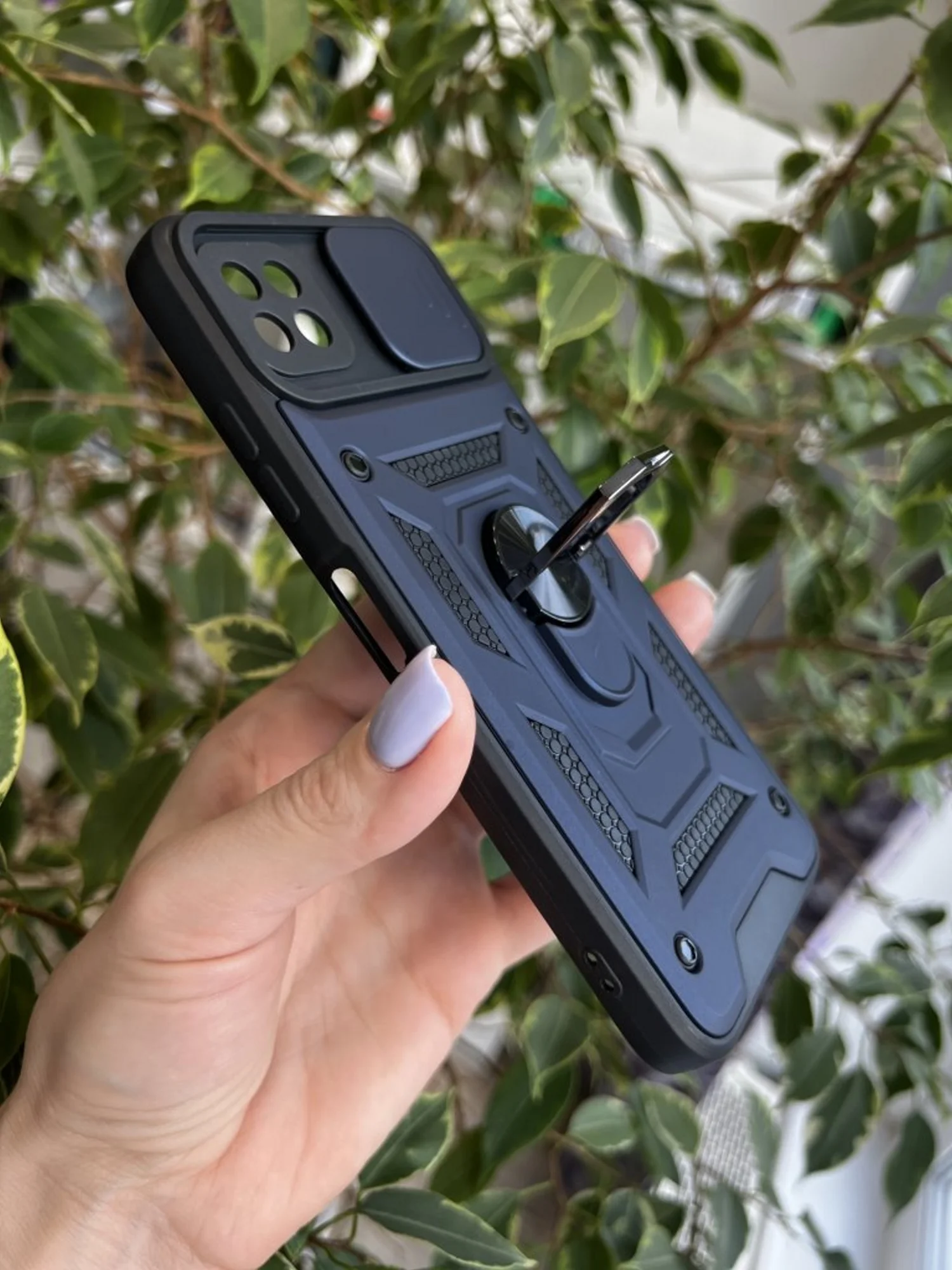 Темно-синий чехол противоударный armors для Samsung A22S 5G / Самсунг А22S 5G с защитой камеры