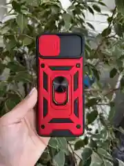 Красный чехол противоударный armors для Samsung A22S 5G / Самсунг А22S 5G с защитой камеры