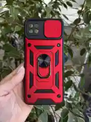 Красный чехол противоударный armors для Samsung A22S 5G / Самсунг А22S 5G с защитой камеры