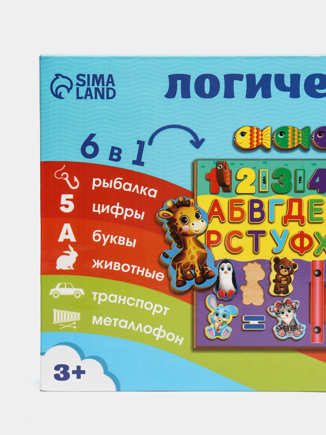 Логический центр 6 в 1 Забава 45х22 см