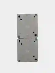 Блок вертикальный 2 розетки KRANZ INDUSTRIAL, с заземлением, открытой установки, серый