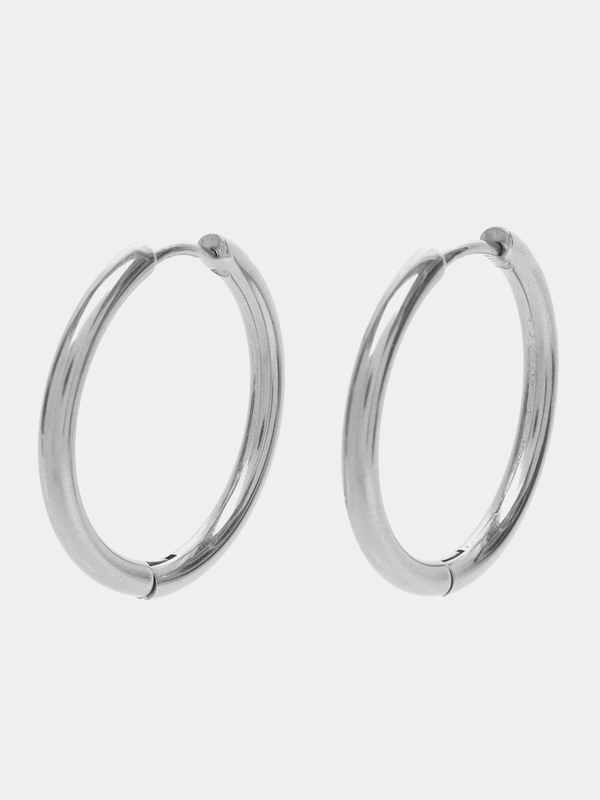 Серьги-кольца,конго,сталь,2 штуки.17-25 мм/2,5 мм