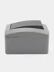 Выключатель двухклавишный KRANZ INDUSTRIAL IP54, о/у, серый