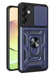 Темно-синий чехол противоударный armors для Samsung A24 4G / Самсунг А24 4G с защитой камеры