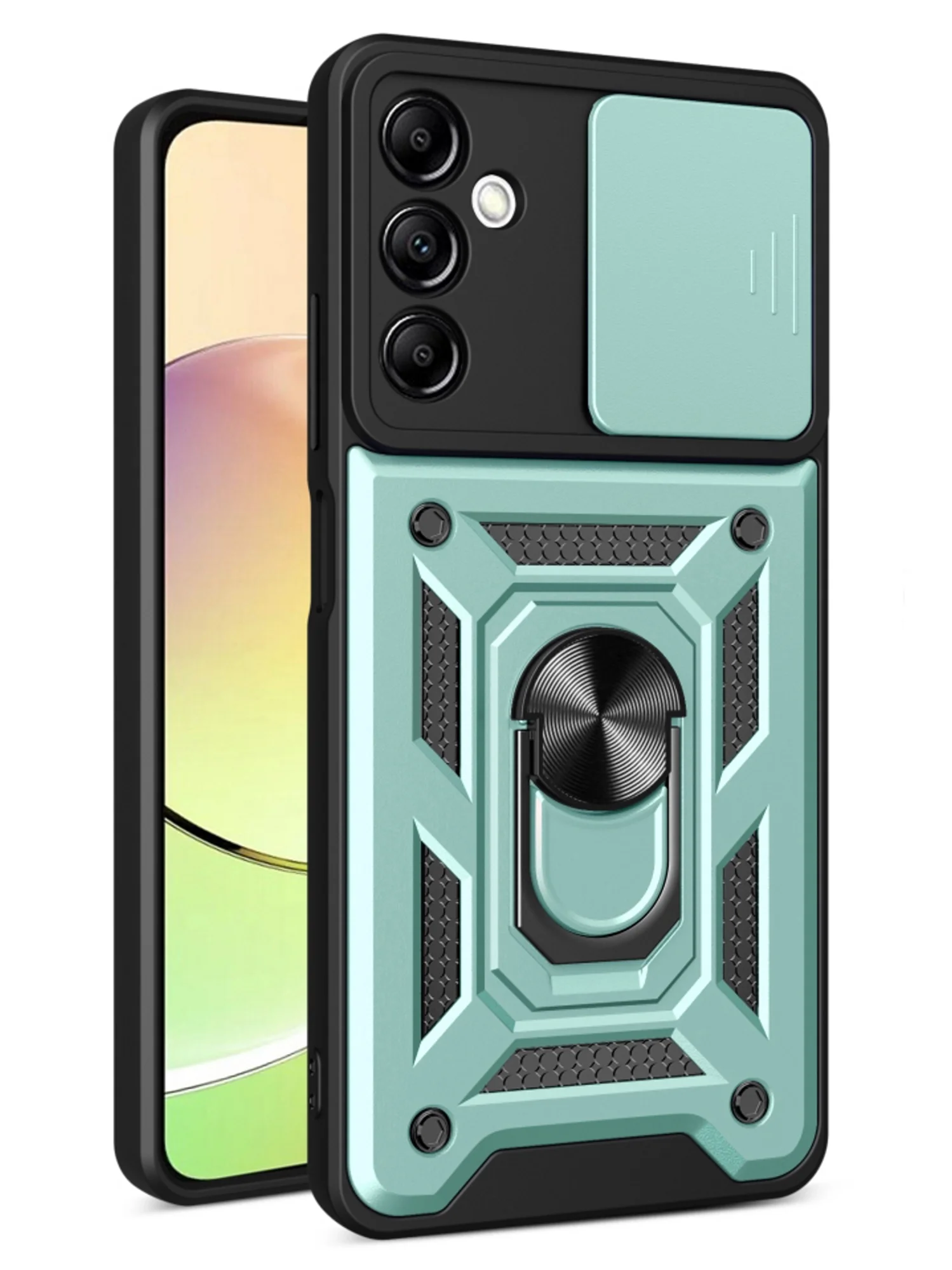 Темно-синий чехол противоударный armors для Samsung A24 4G / Самсунг А24 4G с защитой камеры