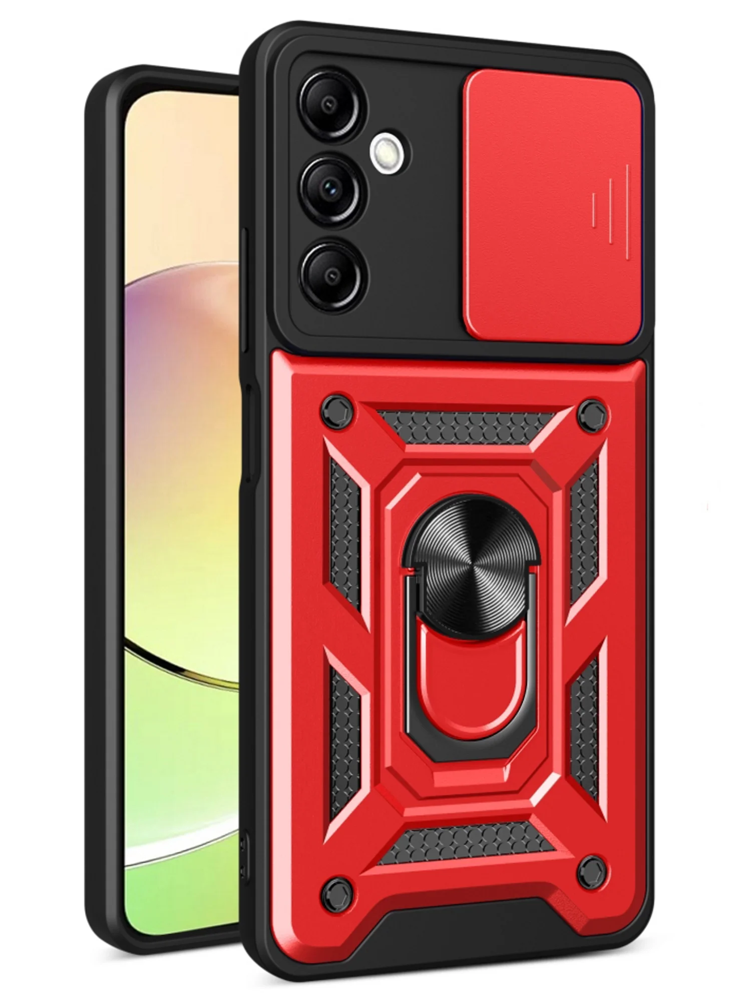 Темно-синий чехол противоударный armors для Samsung A24 4G / Самсунг А24 4G с защитой камеры
