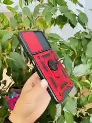 Красный чехол противоударный armors для Samsung A24 4G / Самсунг А24 4G с защитой камеры