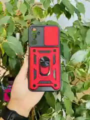 Красный чехол противоударный armors для Samsung A24 4G / Самсунг А24 4G с защитой камеры