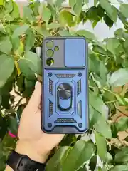 Серебряный чехол противоударный armors для Samsung A24 4G / Самсунг А24 4G с защитой камеры