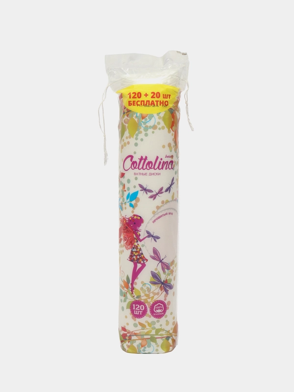 Cotto lina ватные диски прошитые 120+20 (140штук)