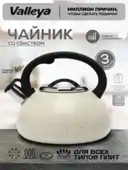 Чайник Valleya VL6514 "Светлый гранит", 3л