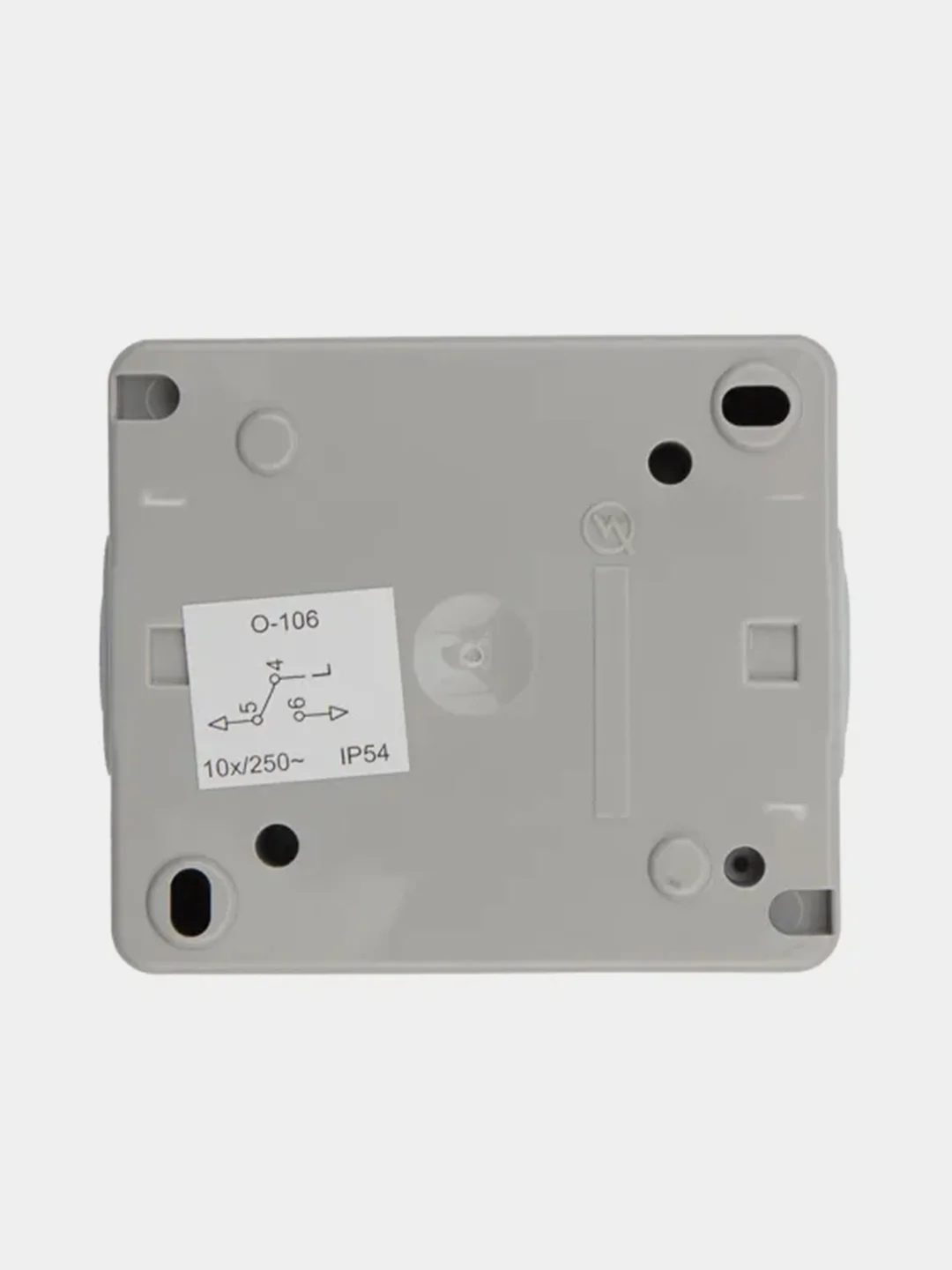 Переключатель проходной KRANZ INDUSTRIAL, IP54, открытой установки, 10А, серый