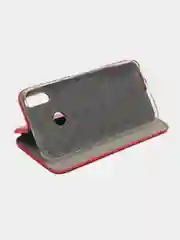 Красный чехол книжка с карточкой для Honor 8C