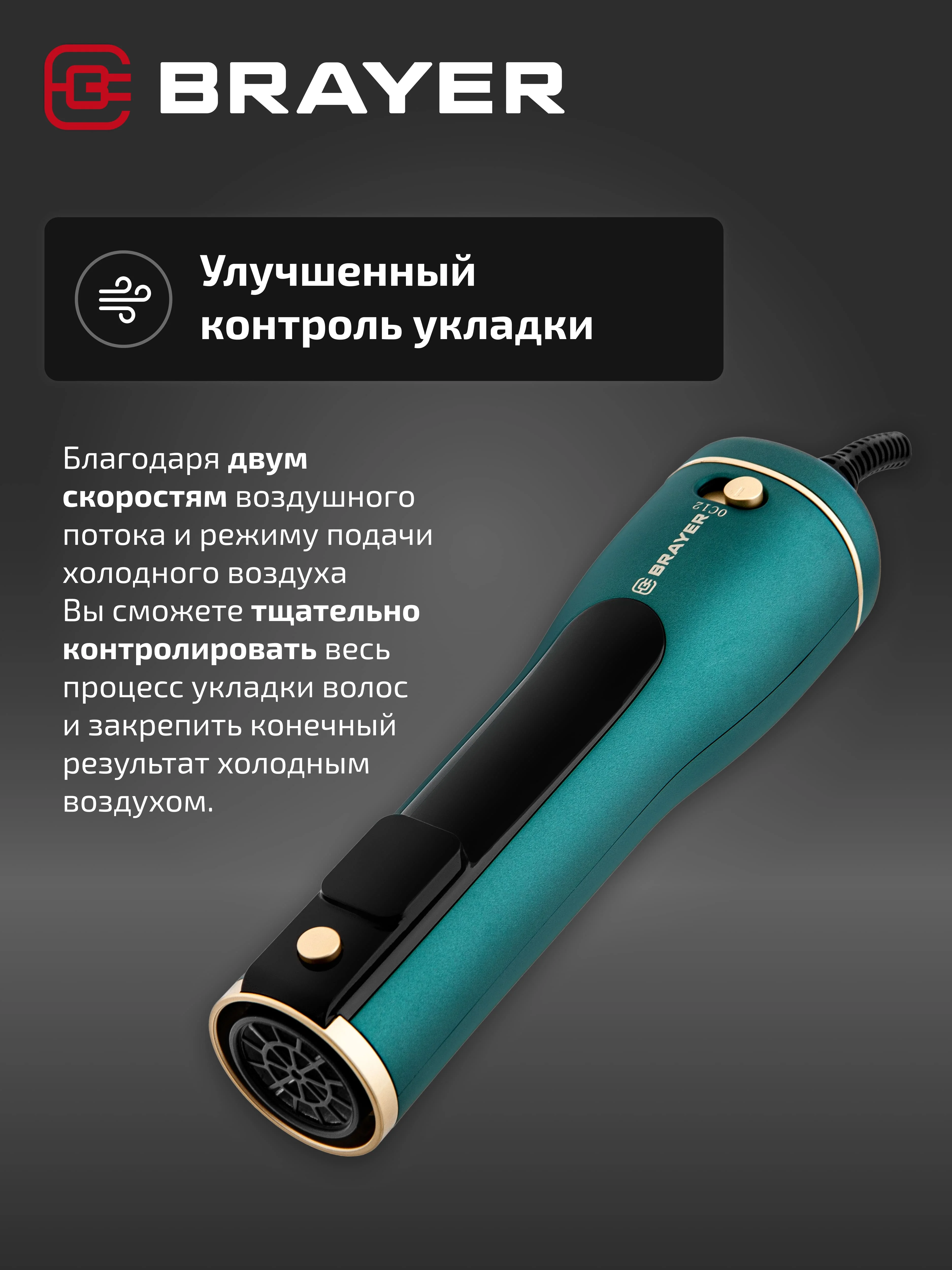 Фен-щетка BRAYER BR3136