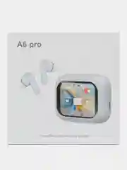 Черный беспроводные наушники А6 Pro с дисплеем и с сенсорным управлением/спортивные