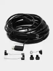 Черный usb-эндоскоп, камера для диагностики сложнодоступных мест  / Видеоэндоскоп  для iPhone